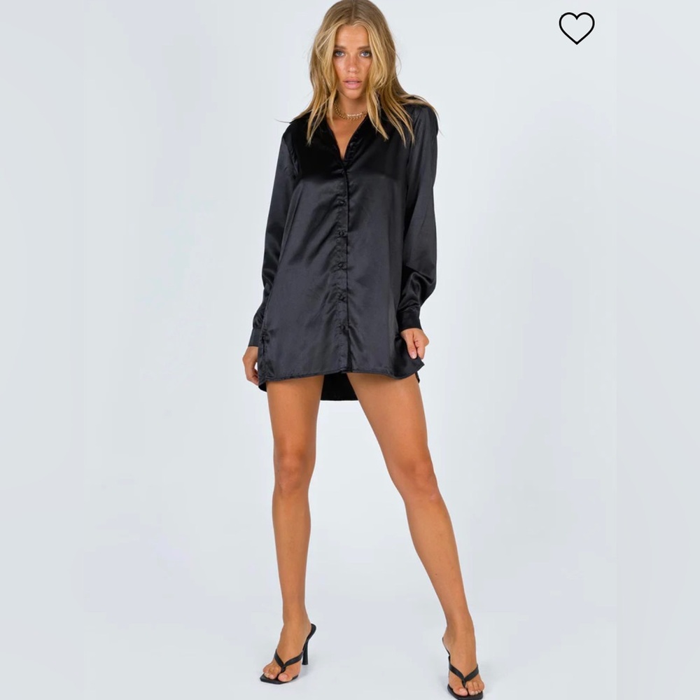 Princess Polly satin shirt dress new with tags